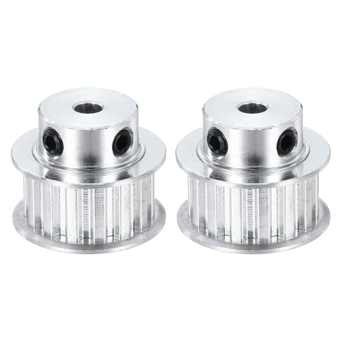 MECCANIXITY 2 Pcs Aluminium Timing Pulley, XL 15 Teeth 5mm Bore Synchronous Wheel Timing Belt Pulley 5.08mm Pitch 11mm Slot Width for Belt, CNC Machine, 3D Printer - size: 5x5.08x11mm