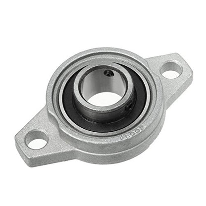 Pillow Block Bearing 4Pcs, 9/16" (15mm) ID Mounted Pillow Block Bearings, Zinc Alloy Steel Mounted Flange Bearing, Self Alignment, KFL002 - size: 9/16"(KFL002)