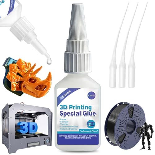 3D Printing Super Glue, Ultra-Thin Capillary Adhesive for PLA ABS PETG TPU - size: 3D Printing Super Glue
