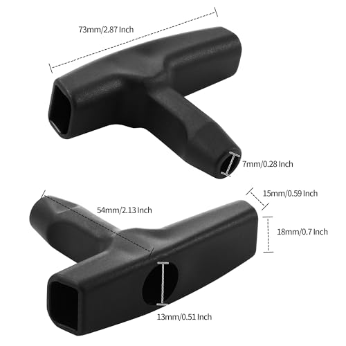 2 Packs Pull Cord Handle,Gasoline Engine Pull Starter Handle Grip - size: 2
