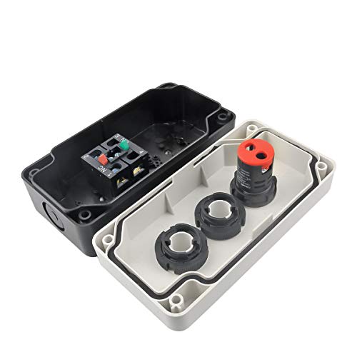 Push Button Switch Station Momentary NC Red, NO Green, Red Signal 660V 10A