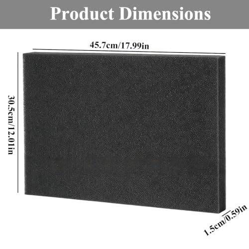 18"x12"x0.6"60PPI Air Filter Foam Sheet Material Replacement - size: 18"x12"x0.6"60PPI