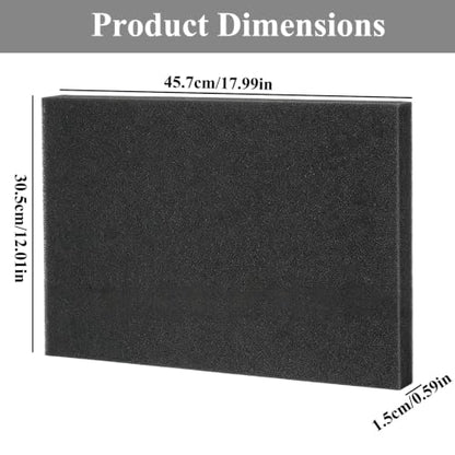 18"x12"x0.6"60PPI Air Filter Foam Sheet Material Replacement - size: 18"x12"x0.6"60PPI