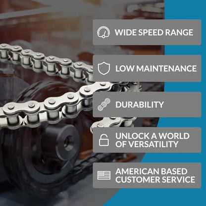 PGN #41 Roller Chain Offset Links - 1/2" Pitch - Half Link (5 Pack)