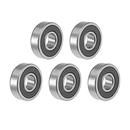 uxcell 609-2RS Deep Groove Ball Bearing 9x24x7mm Double Sealed ABEC-3 Bearings 5-Pack - size: 9mmx24mmx7mm