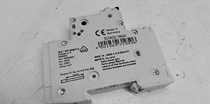 Siemens 5Sj4102-7Hg40, Sentron Miniature Circuit Breaker, Single Pole 5Sj4102 7Hg40