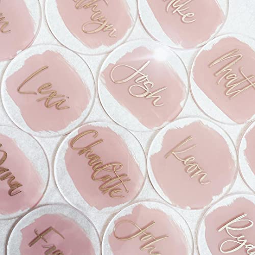 20 Pieces Clear Acrylic Circle Blanks 3.5 Inch Acrylic Disc Transparent Round Acrylic Sheet for Baby Milestone Cards, Acrylic Place Cards, Name Cards, Painting and DIY Projects (3.5 Inch) - size: 3.5 Inch