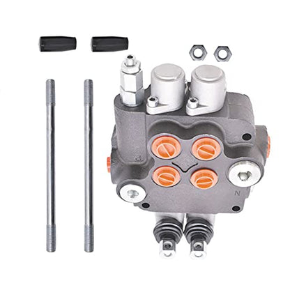 2 Spool Hydraulic Directional Double Acting Control Valve