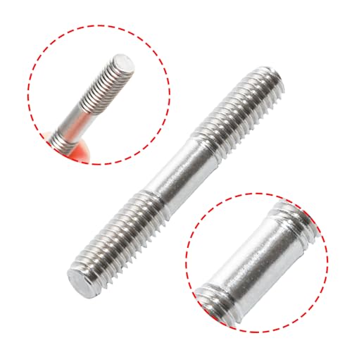 5Pcs Double Ended Stud Screws, Stainless Steel Threaded Studs for Strong Connections(M6x40mm) - size: M6x40mm