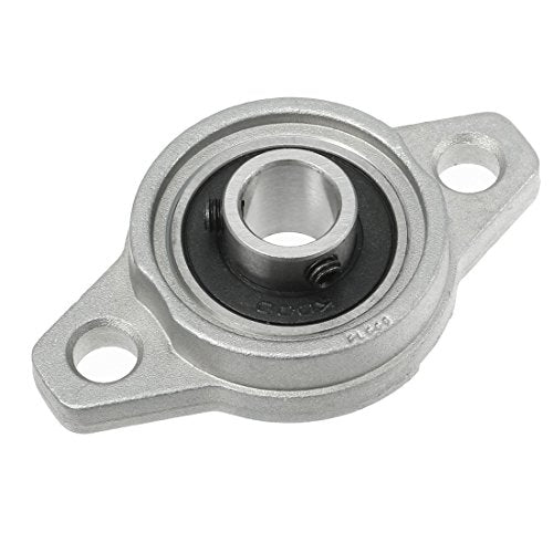 uxcell 2pcs KFL000 10mm Zinc Alloy Self Aligning Pillow Block Flange Bearing - size: 10mm
