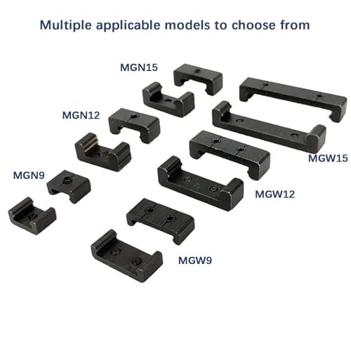 2Pcs Positioning Block Stopper for MGN7 Linear Rail, Stop MGN7 H or C Bearing Slider Block Out Off Mini Miniature Linear Sliding Guide Rail, with 1pcs M2 Hexagonal Wrench Handle to Lock The Stops - size: for MGN7
