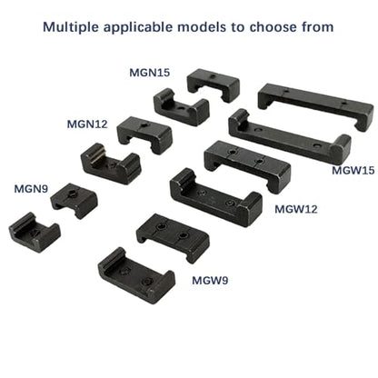 2Pcs Positioning Block Stopper for MGN15 Linear Rail, Stop MGN15 H or C Bearing Slider Block Out Off Mini Miniature Linear Sliding Guide Rail, with 1pcs M2 Hexagonal Wrench Handle to Lock The Stops - size: for MGN15