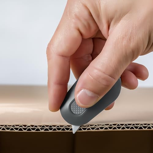 Slice Mini Box Cutter | Manual Retracting | Safe Ceramic Box Cutter Lasting 11x Longer than Metal | Box Opener | 1 Pack | Stone - color: Stone, size: 1 Pack