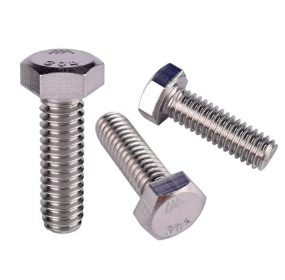 3/8-16 x 2-1/2" Hex Bolt (1/2" to 3" Available),External Hex Head Screw, Fully Threaded, 304 Stainless Steel 18-8, 5Pcs - size: 3/8-16 x 2-1/2" (5Pcs)