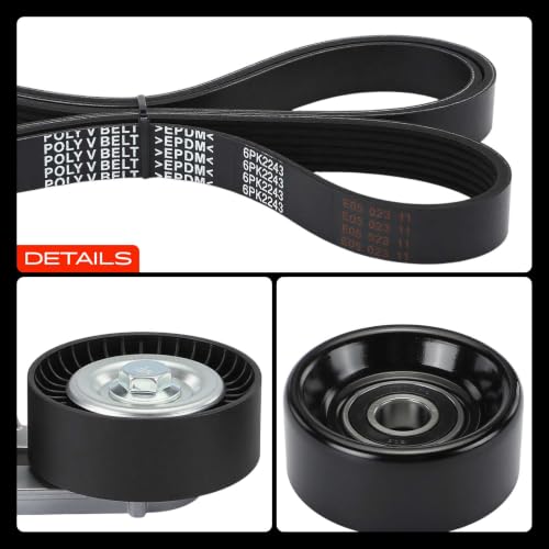 A-Premium Engine Serpentine Belt Drive Kit Compatible with Jeep