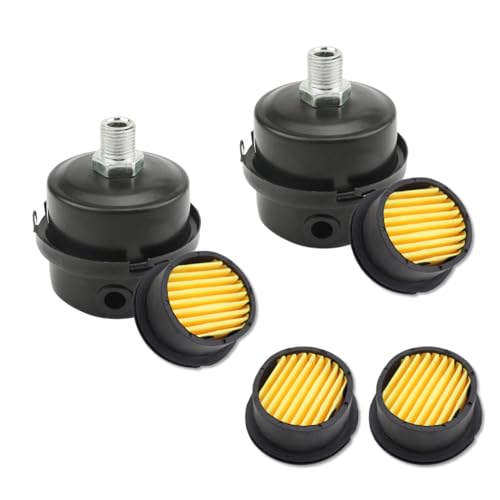2-Pack 1/4Inch Air Compressor Intake Filter Silencer Muffler - size: 1/4"