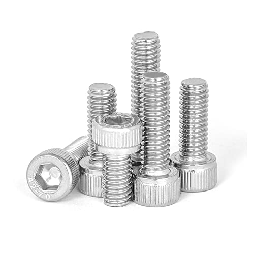 10-32 × 1" Socket Head Cap Screw, Allen Socket Drive, Stainless Steel 18-8 (304), Full Thread, 50PCS - size: 10-32 × 1"