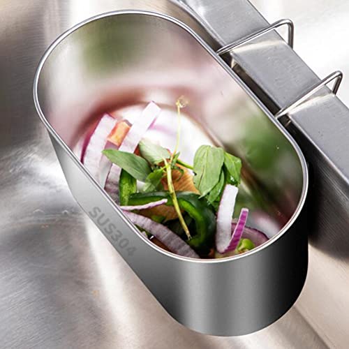 Stainless Steel Sink Drain Strainer Basket with Fine Mesh Filter for Kitchen Sink Food Waste Strainer 18 x 10 x 9 cm Corner Drain Basket (Normal colony)