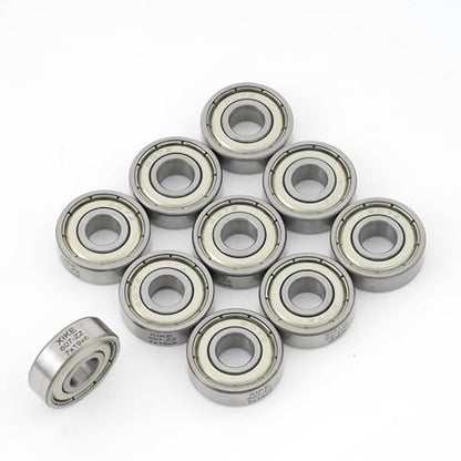 XIKE 607ZZ Shielded Deep Groove Ball Bearing, 7 x 19 x 6 mm, 10-Pack - size: B607ZZx10