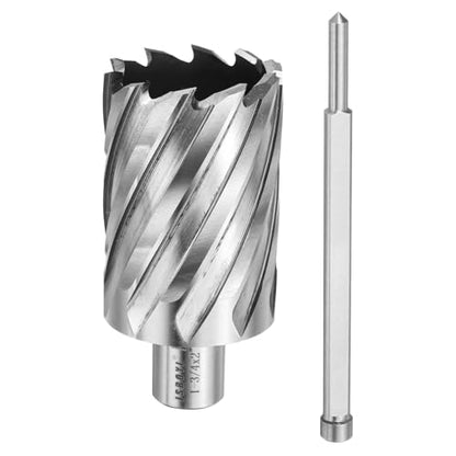 HARFINGTON Annular Cutter 1-3/4" Cutting Diameter Shank 3/4" with 2" Depth of Locating Pin M2 High-Speed Steel Drill Bit Annular Cutter for Standard Magnetic Drills Machine Tools Mills - size: 1-3/4 inch * 2 inch