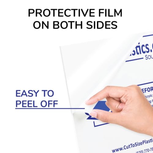 Premium 1/4 Clear Acrylic PlexiGlass Sheet - size: 24" X 48"