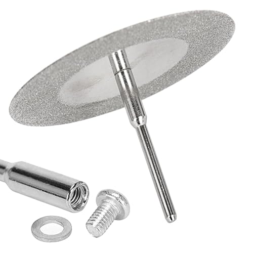 30mm Diamond Cutting Wheels, 20 PCS Tile Cutting Wheel with 4 Mandrels for Glass, Ceramic, Tile, Stone, Agate, Rock, Compatible Most Rotary Tools for DIY Craft