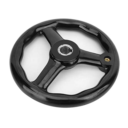 Crank Handle, Hand Wheel, Table Saw Parts, 3 Spoked Durable Lathe Handwheel with Handle for Woodworking, Metalworking, DIY Projects and Machine Tool Accessories