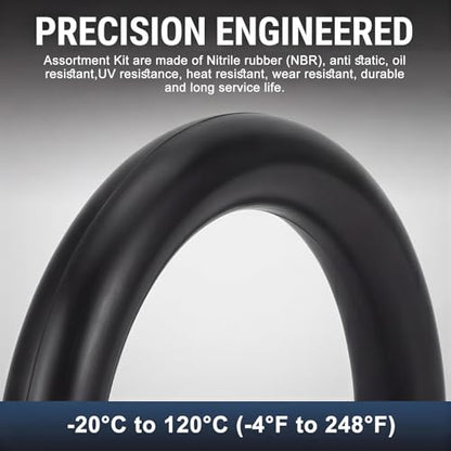 20 Pcs AS-135 O-Rings, 1-15/16" ID x 2-1/8" OD x 3/32" Width, 70A Hardness, Black Buna-N Rubber Seals for Faucets, Appliances, Automotive DIY & Home Repair Projects - size: 1-15/16" ID x 2-1/8" OD x 3/32" Width