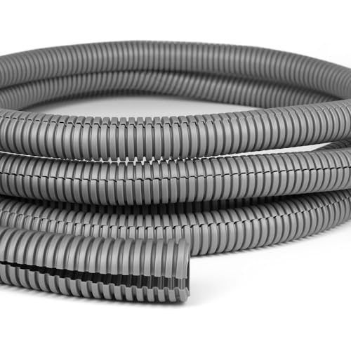 Split Wire Loom Tubing, 10,25ft Cord Protectors from Pets No Chew, Flexible Wire Covers Cord Protectors, Protective Split Cable Sleeve for Automotive Home Industrial Wires(Grey, 0.51inch-10ft) - color: Grey, size: 0.51in-10ft