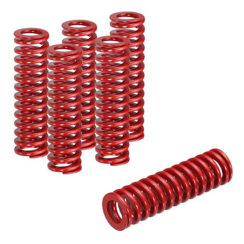 HARFINGTON 6pcs Die Spring 1/2" OD x 1.75" Free Length SMH2007, Red - size: 1/2" OD x 1.75" Free Length