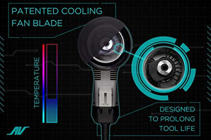 AirVANTAGE 5" Palm-Style, 2nd Generation Advanced Electric Sander Non-Vacuum with Low-Profile Pad (3/16- Hook & Loop) - size: 5": 3/16- Hook & Loop