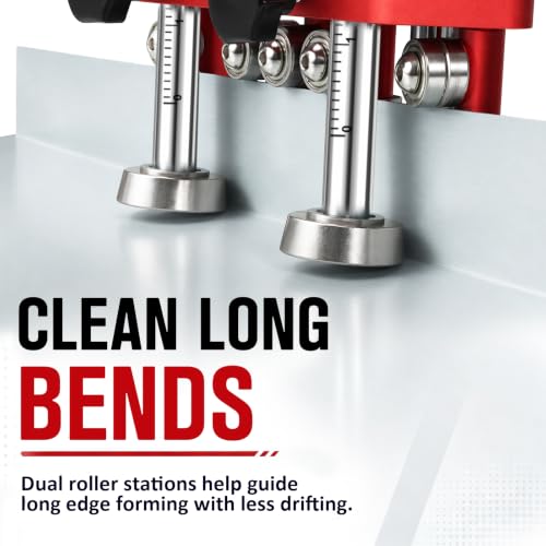 Sheet Metal Roller, 2-Station Metal Bender for Roofing and Fabrication