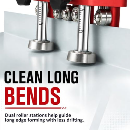 Sheet Metal Roller, 2-Station Metal Bender for Roofing and Fabrication