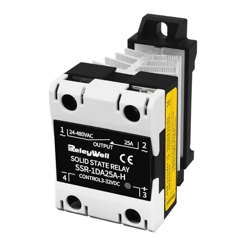 Solid State Relay 25A, DIN Rail SSR, ReleyWell - style: 25DA