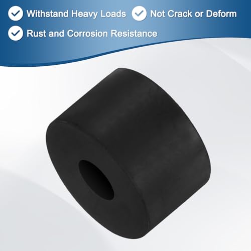 M METERXITY 20-Pack Rubber Spacer 0.31" ID 0.98" OD 0.59" Thick Neoprene Anti Vibration Pads Round Isolation Washers Bushings for Cars/Boats/Home/Machinery, Shock Noise Reduction Pads [Black] - size: 0.31" x 0.98" x 0.59"