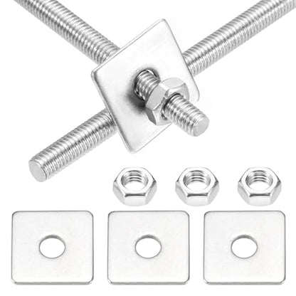 MECCANIXITY 2Set M5x150mm Fully Threaded Rod Threaded Rods Bar Studs - size: M5x150mm