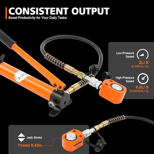 BSY-10+CP-180 Kit Hydraulic Hand Pump for Heavy Lifting