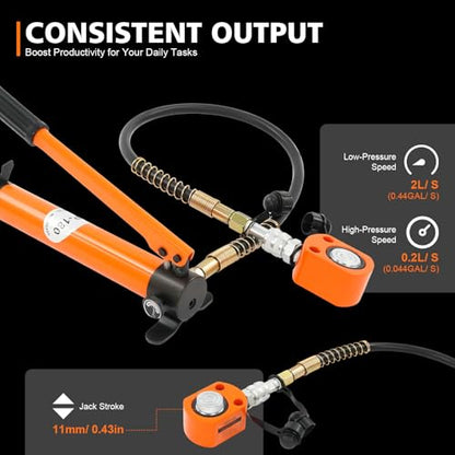 BSY-10+CP-180 Kit Hydraulic Hand Pump for Heavy Lifting
