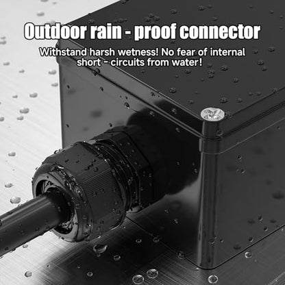 Cable Glands 50 pcs Cable Gland Waterproof joints, Adjustable Black 3-16mm Waterproof Cable Connectors PG7 PG9 PG11 PG13.5 PG16 PG19 Plastic 4 cable glands and Gaskets in PP Box - color: Black