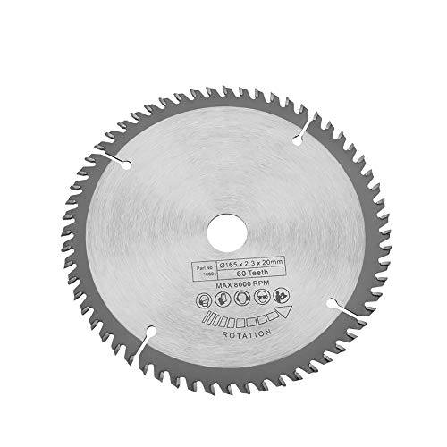 165 mm TCT Circular Saw Blade, Silver Standard Circular Saw Blade