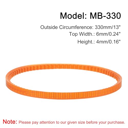 uxcell 4pcs MB Series Standard Sewing Machine Belts MB-330, 330mm/13" Lo - size: MB-330