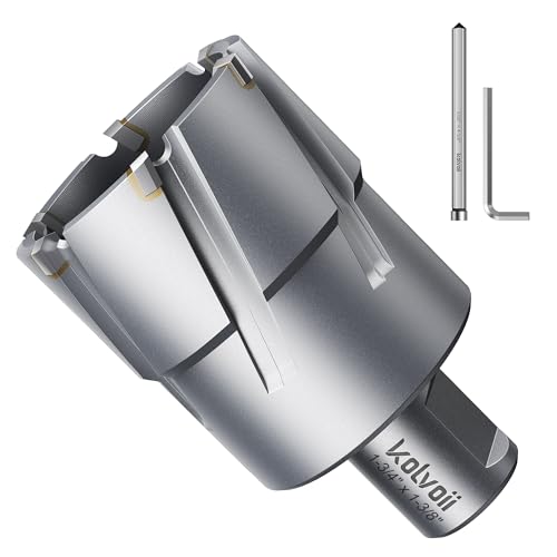 Kolvoii TCT Annular Cutter 1‑3/4" Diameter x 1‑3/8" Depth, Mag Drill Bit - size: 1-3/4" x 1-3/8"