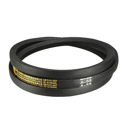 A-55 Drive V-Belt - [55-inch Inside Circumference] A-Section Rubber Drive Belt Wrapped for Transmission Use - size: A-55