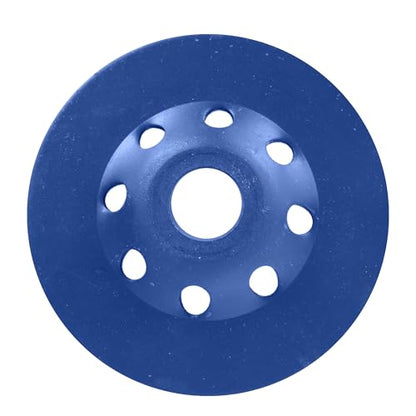 HERZO Diamond Concrete Grinding Wheel 4 1/2 inch,Angle Grinder Segment Wheels Cup for Polishing and Cleaning Stone Concrete Surface, Cement, Marble, Rock, Granite, and Thinset Removing 115mm - style: 115mm Blue