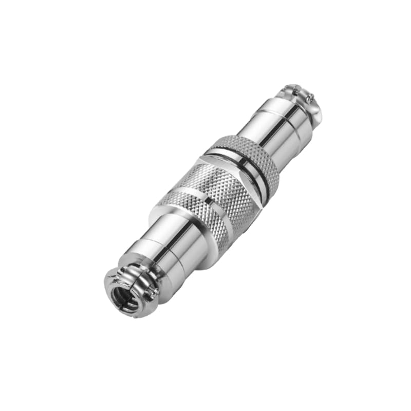 5Set GX16 4pin Male+Female Combination Aviation Plug Socket Connector,Panel Mounted Metal Circular Adapter Thread Locking,5A/125V,16mm,Welded,for Electrical and Electronic Connections - size: 4Pin