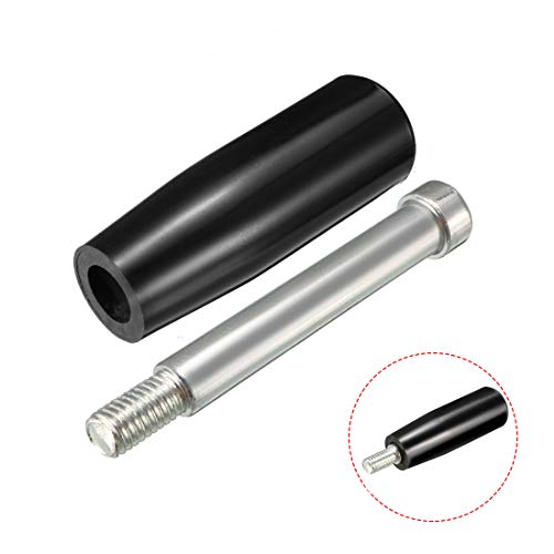 uxcell Revolving Handwheel Machinery Black Handle M8 Male Threaded Stem for Milling Machine Lathe - size: M8(1Pack)