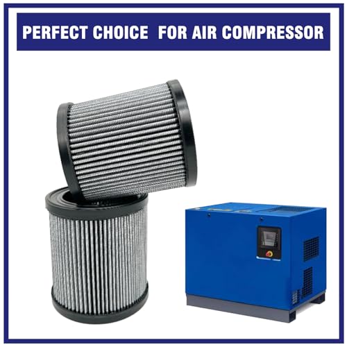 2 Pcs 110377E100 Air Filter for Quincy Air Compressor, Replace 32012957