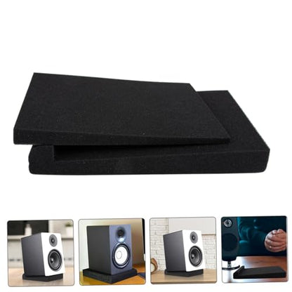 Speaker Pads Subwoofer Isolation Pad Black Pu 2pcs