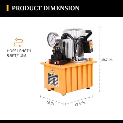 Electric Driven Hydraulic Pump,110V Double Acting Manual Valve