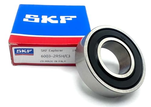 SKF 6003 2RSH C3 DEEP Groove Ball Bearing, Rubber Sealed 2RS 17X35X10 MM